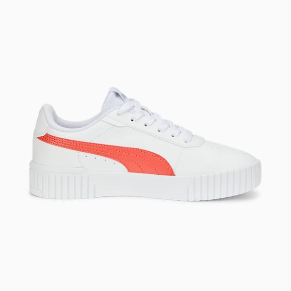 Carina 2.0 Glitzy Sneakers Big Kids', Puma White-Salmon-Puma Silver, extralarge