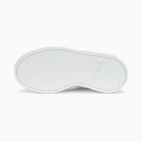 Zapatos deportivos Carina 2.0 Glitzy para niños, Puma White-Salmon-Puma Silver, extralarge