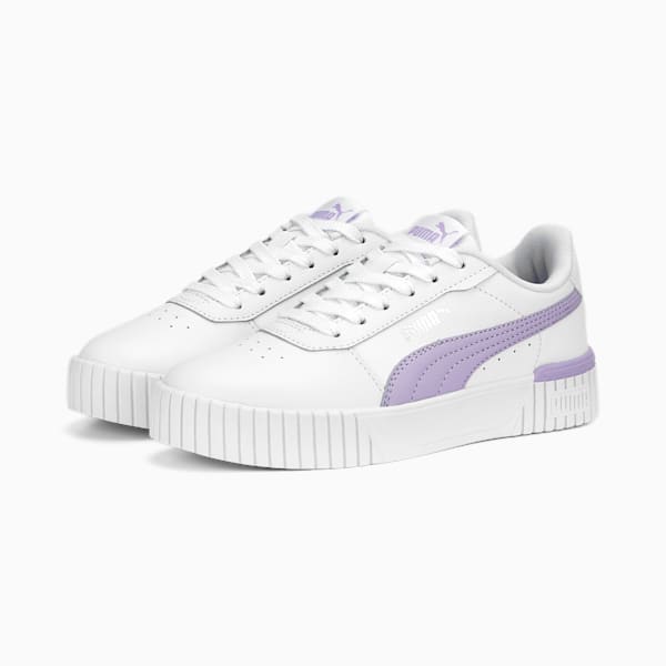 Carina 2.0 Sneakers Youth, PUMA White-Vivid Violet-PUMA Silver