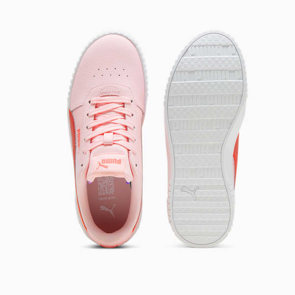 Tenis Carina 2.0 para jóvenes, Whisp Of Pink-Active Red-PUMA White, extralarge