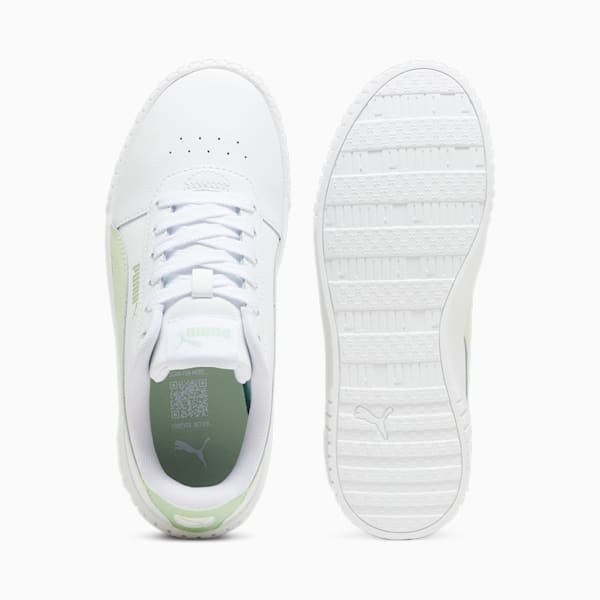 Carina 2.0 Sneakers Big Kids, PUMA White-Green Illusion-Pure Green, extralarge