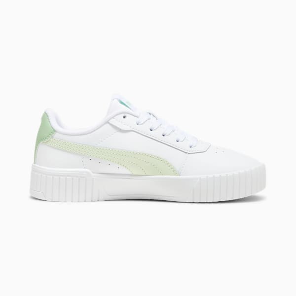 Carina 2.0 Sneakers Big Kids, PUMA White-Green Illusion-Pure Green, extralarge