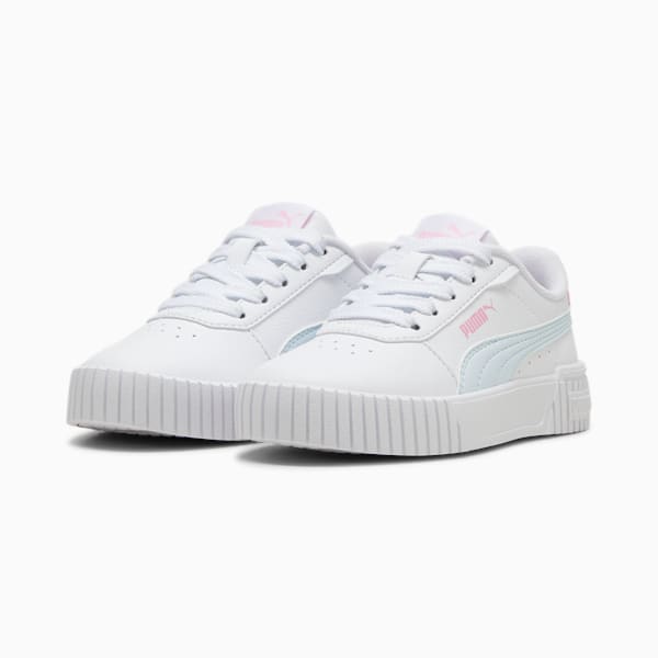 Tenis Carina 2.0 para niña, PUMA White-Dewdrop-Pink Lilac, extralarge