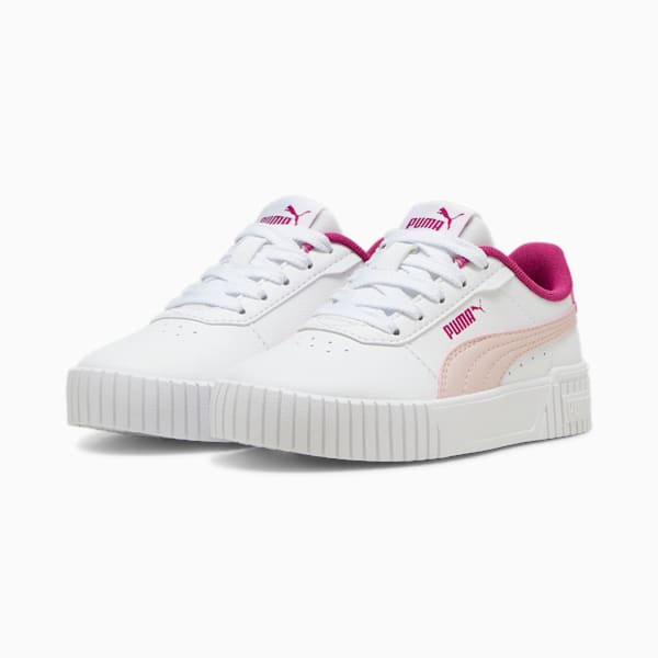 Carina 2.0 Little Kids' Sneakers, PUMA White-Mauve Mist-Magenta Gleam, extralarge