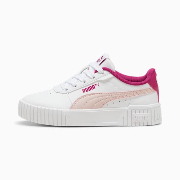 Carina 2.0 Little Kids' Sneakers, PUMA White-Mauve Mist-Magenta Gleam, extralarge