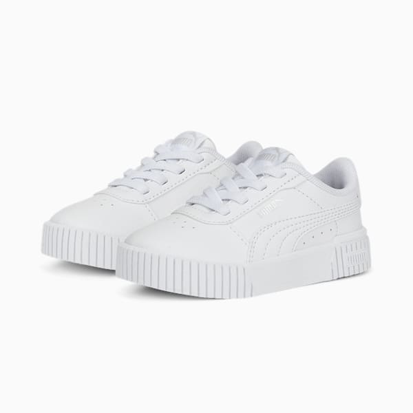 Baskets Carina 2.0 AC Nouveau-né, Puma White-Puma White-Puma Silver, extralarge