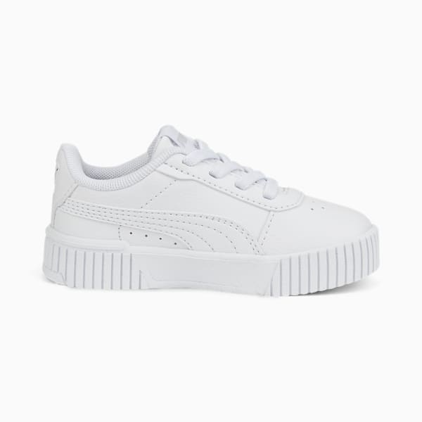 Zapatos deportivos Carina 2.0 AC para bebés, Puma White-Puma White-Puma Silver, extralarge