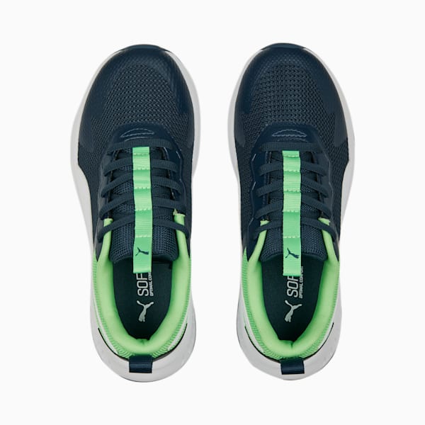 Evolve Run Mesh Youth Sneakers, Dark Night-PUMA White-Summer Green, extralarge-IND