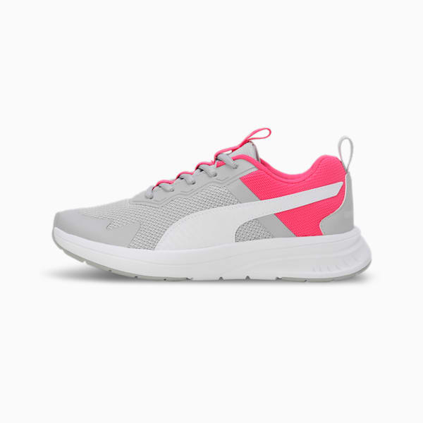 Evolve Run Mesh Youth Sneakers, Cool Light Gray-PUMA White-Glowing Pink, extralarge-IND