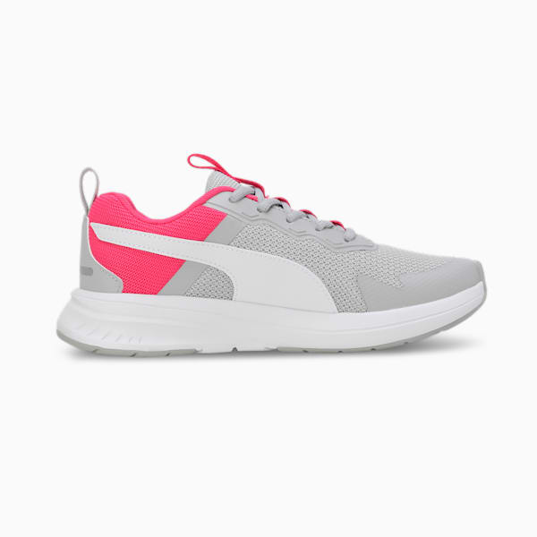 Evolve Run Mesh Youth Sneakers, Cool Light Gray-PUMA White-Glowing Pink, extralarge-IND