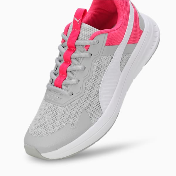 Evolve Run Mesh Youth Sneakers, Cool Light Gray-PUMA White-Glowing Pink, extralarge-IND