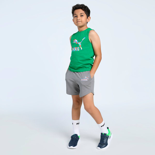 Evolve Run Mesh Kids' Sneakers, Dark Night-PUMA White-Summer Green, extralarge-IND
