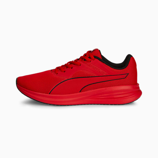 Transport Youth Sneakers, High Risk Red-Puma Black, extralarge-IND