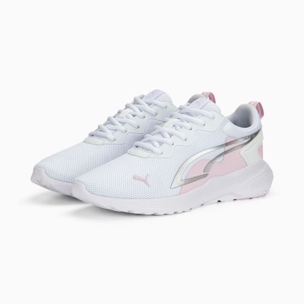 All Day Active Sneakers, PUMA White-Pearl Pink-PUMA Silver, extralarge-IND