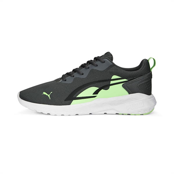 All Day Active Unisex Sneakers, Shadow Gray-Fizzy Lime-PUMA Black, extralarge-IND