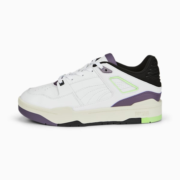 Tenis para mujer Slipstream, Puma White-Marshmallow-Purple Charcoal, extralarge