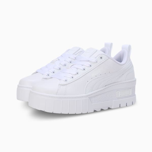 Mayze Wedge Women's Sneakers, Puma White, extralarge-IND