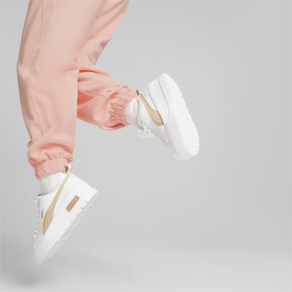 ウィメンズ メイズ ウェッジ スニーカー, PUMA White-Granola, extralarge-JPN