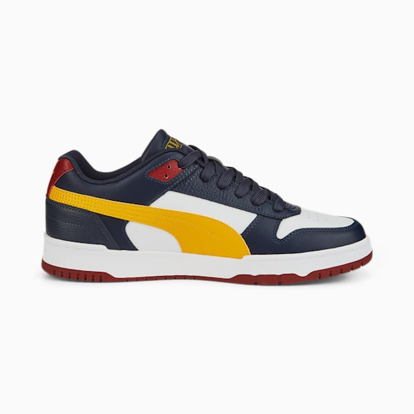 RBD Game Low Sneakers, Puma New Navy-Spectra Yellow-Puma White-Intense Red