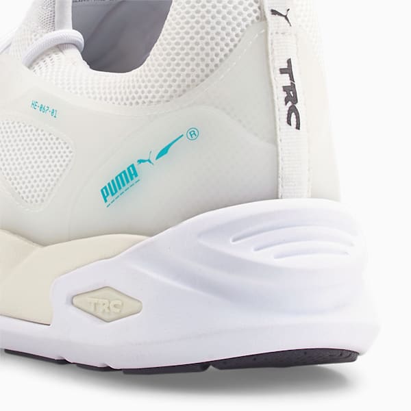 TRC Blaze Moulded Unisex Sneakers, Puma White-Deep Aqua, extralarge-IND