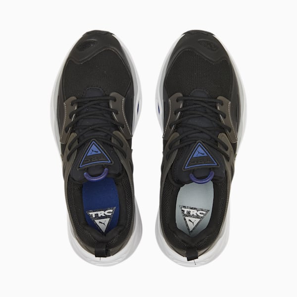TRC Blaze Moulded Unisex Sneakers, Puma Black-Blazing Blue, extralarge-AUS