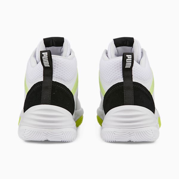 Rebound Future Evo Core Unisex Sneakers, Puma White-Puma Black-Light Lime, extralarge-IND