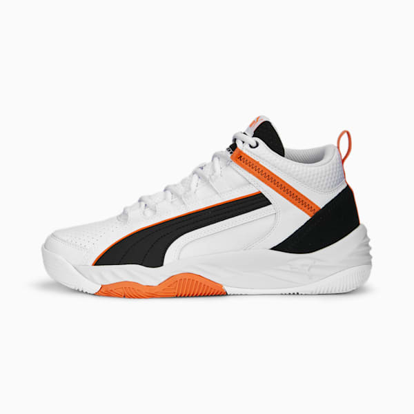 Rebound Future Evo Core Sneakers, PUMA White-PUMA Black-Ultra Orange, extralarge