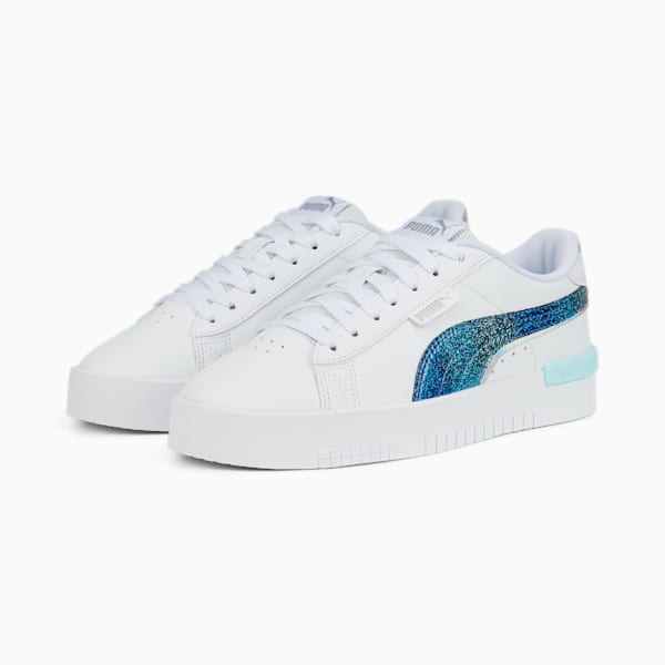 Jada Night Out Women's Sneakers, Puma White-Puma Royal-Puma Silver-Light Aqua, extralarge-IND