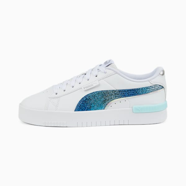 Jada Night Out Women's Sneakers, Puma White-Puma Royal-Puma Silver-Light Aqua, extralarge-IND