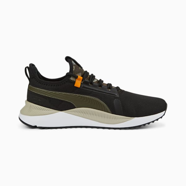 Pacer Future Street Sashiko Sneakers, Puma Black-Burnt Olive-Orange Brick, extralarge-IND