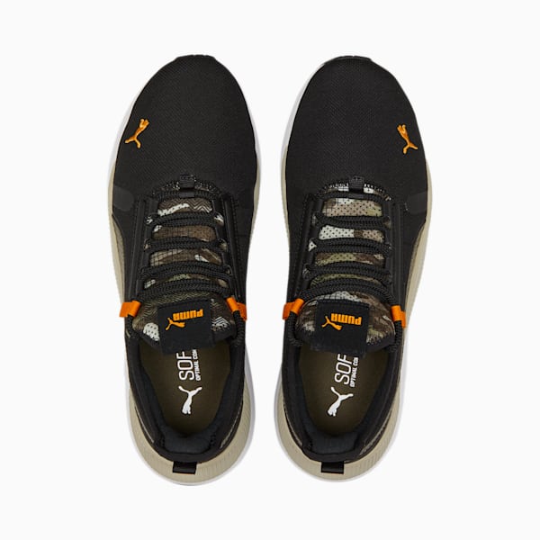 Pacer Future Street Sashiko Sneakers, Puma Black-Burnt Olive-Orange Brick