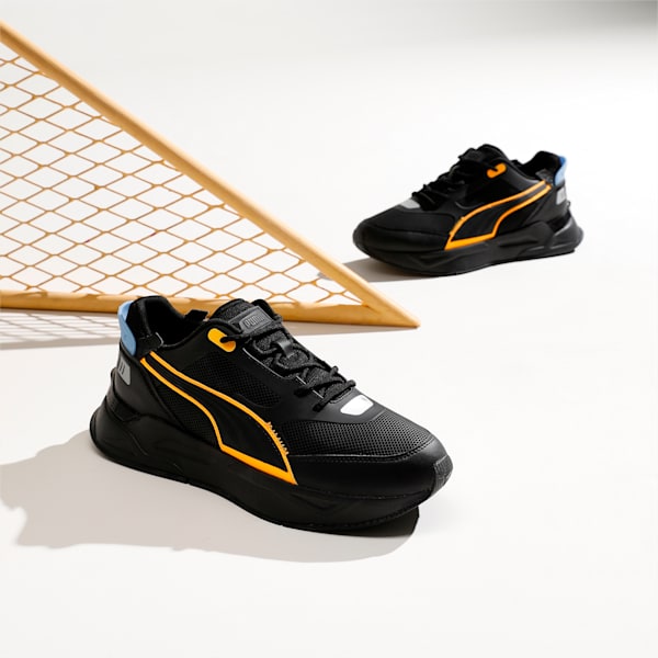 Mirage Sport Tech Laser Tag Sneakers, Puma Black-Sun Stream, extralarge-IND