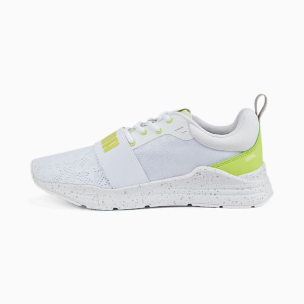 Wired Run-In-Motion Sneakers, Puma White-Light Lime, extralarge-IND