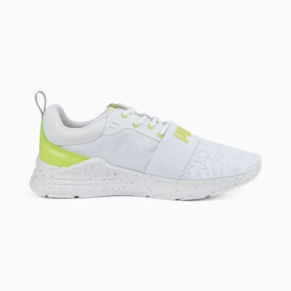 Wired Run-In-Motion Sneakers, Puma White-Light Lime, extralarge-IND