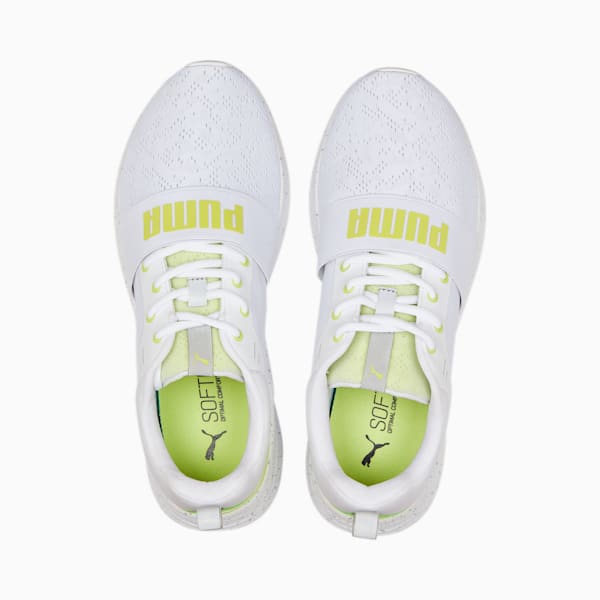 Wired Run-In-Motion Sneakers, Puma White-Light Lime, extralarge-IND