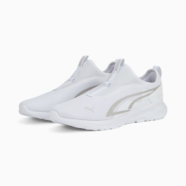 All-Day Active Slipon Unisex Sneakers, Puma White-Gray Violet, extralarge-IND