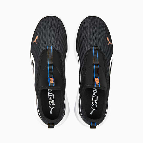 All-Day Active Slipon Unisex Sneakers, PUMA Black-PUMA White-Ultra Orange, extralarge-IND