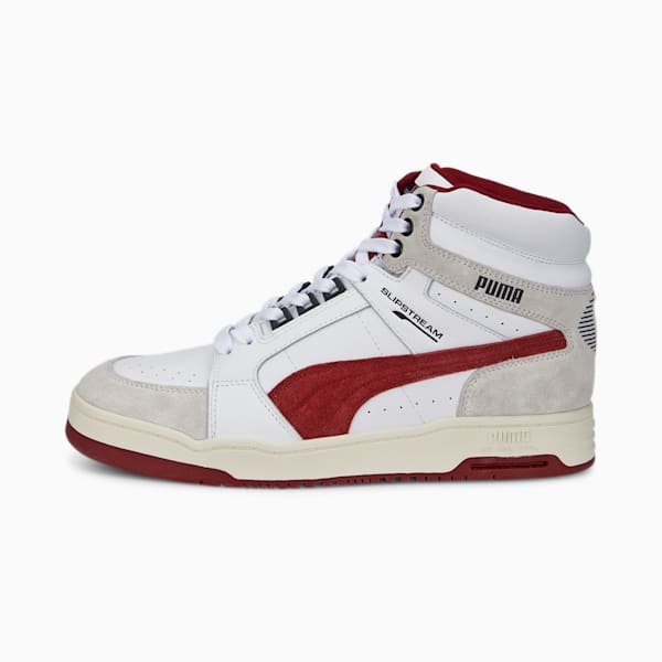 Slipstream Mid Heritage Men's Sneakers, Puma White-Intense Red, extralarge-IND