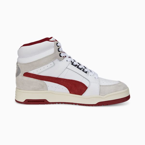 Slipstream Mid Heritage Men's Sneakers, Puma White-Intense Red, extralarge-IND