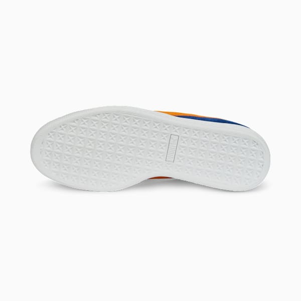 Sneakers Suede Teams II, Blazing Blue-Vibrant Orange-Puma White, extralarge