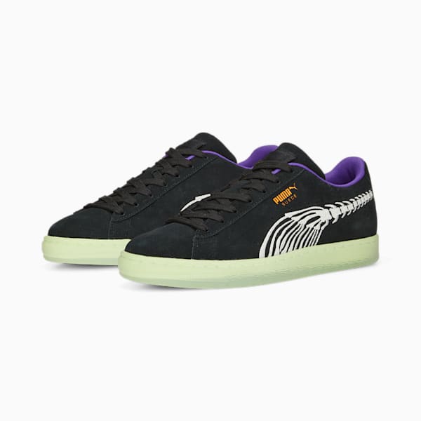 Suede Haunted Sneakers, Puma Black-Pristine-Pistachio, extralarge-AUS