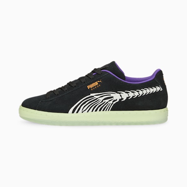 Suede Haunted Sneakers, Puma Black-Pristine-Pistachio, extralarge-AUS