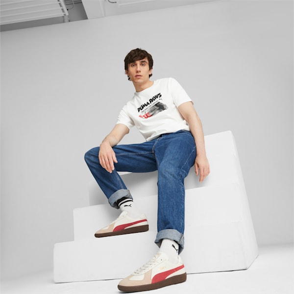 Army Trainer Sneakers, Warm White-Granola-Astro Red, extralarge-IND
