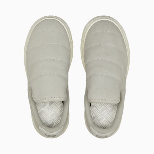 Zapatos deportivos de gamuza Mayu Slip-On First Sense para mujer, Gray Violet-Marshmallow, extralarge