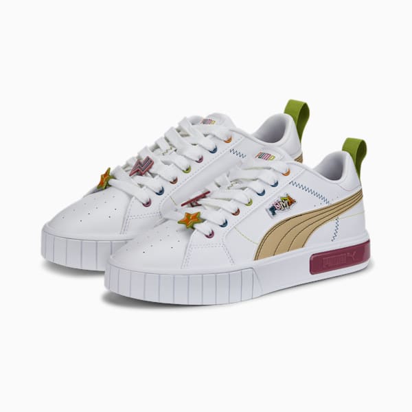 Cali Star Pierced Women's Sneakers, Puma White-Dusty Orchid, extralarge-AUS