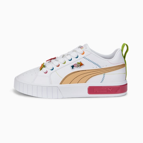 Cali Star Pierced Women's Sneakers, Puma White-Dusty Orchid, extralarge-IND