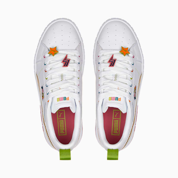 Cali Star Pierced Women's Sneakers, Puma White-Dusty Orchid, extralarge-IND