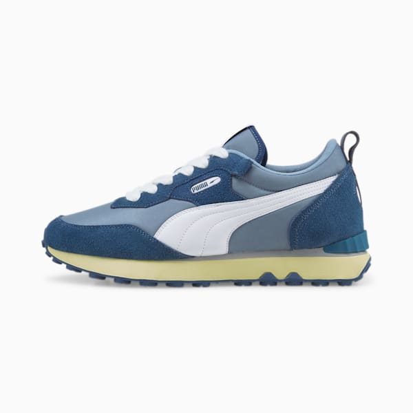 ユニセックス PUMA x AMI ライダー FV スニーカー, Stellar-Puma White-Faded Denim