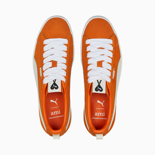 PUMA x AMI Suede VTG Sneakers, Jaffa Orange-Marshmallow