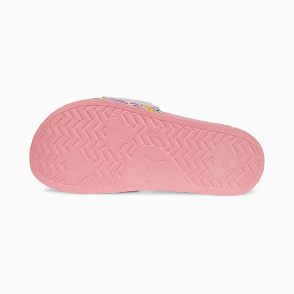 Leadcat 2.0 Breaking News Women's Slides, Flamingo Pink-Chalk Pink-Puma Silver-Pale Lemon, extralarge-IND